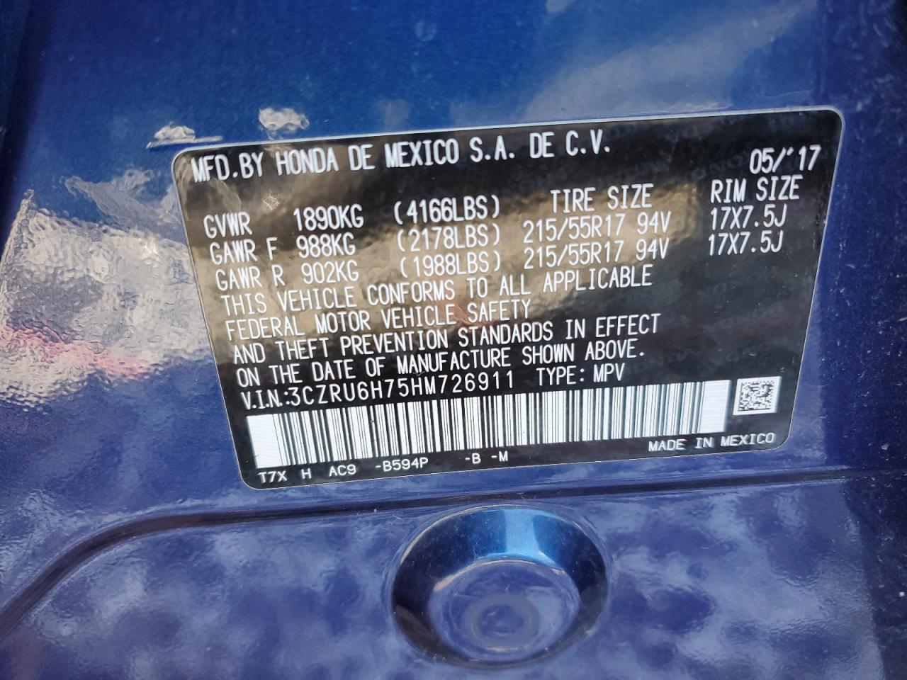 2017 Honda HR-V - Image 14