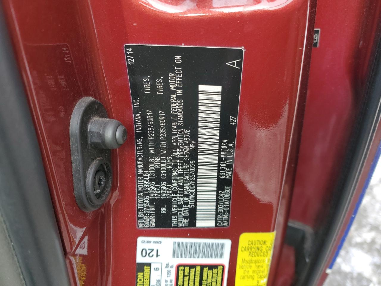2015 Toyota Sienna - Image 13