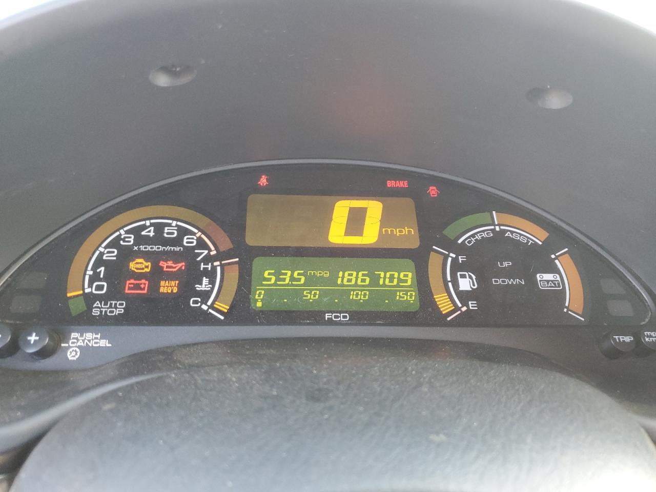 2001 Honda Insight VIN: JHMZE13791T000438 Lot: 41414295