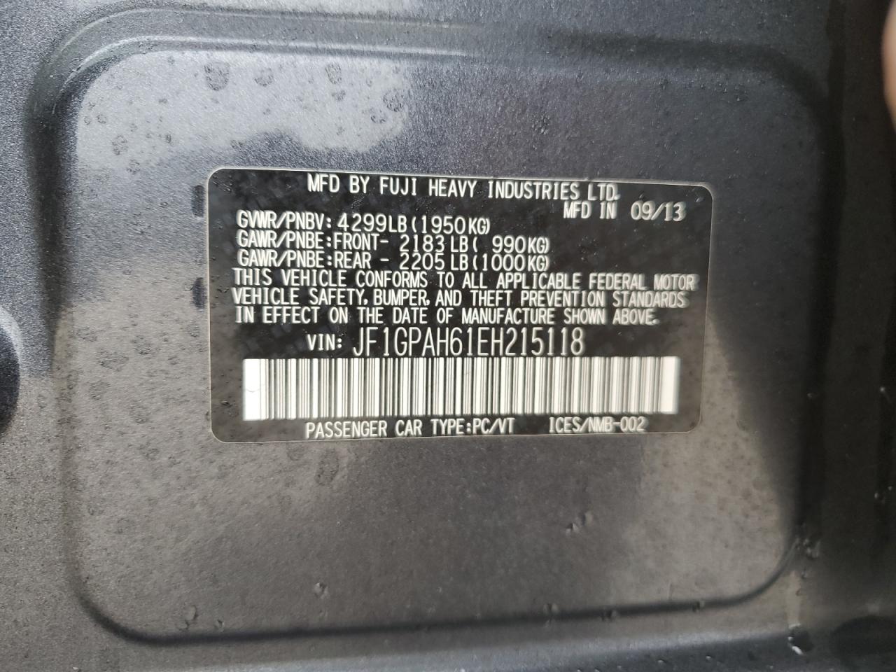 2014 Subaru Impreza - Image 13