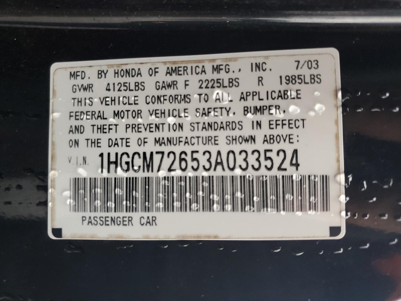 2003 Honda Accord - Image 13