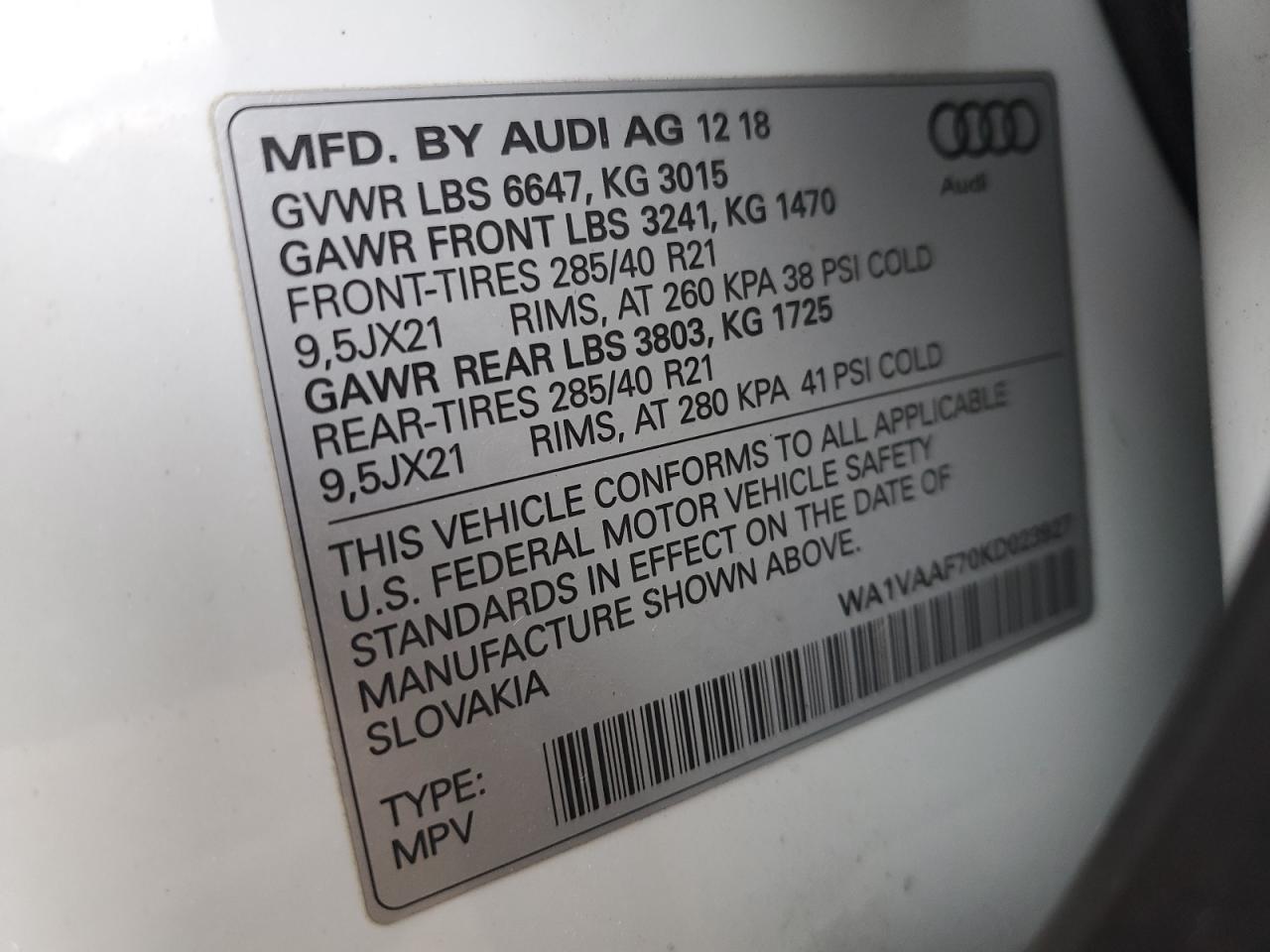 2019 Audi Q7 - Image 12