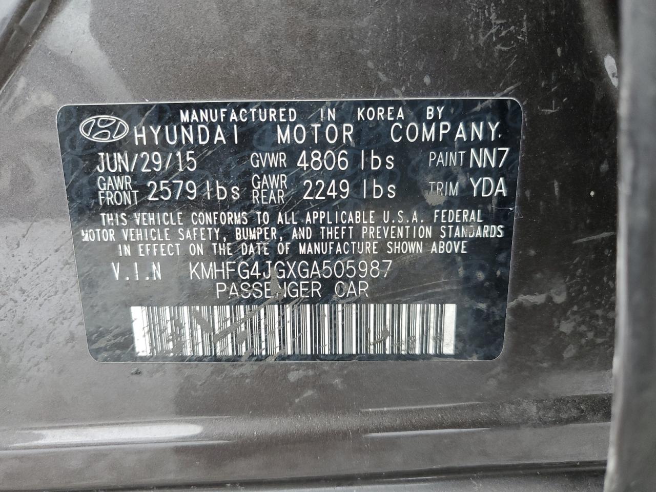 2016 Hyundai Azera - Image 12