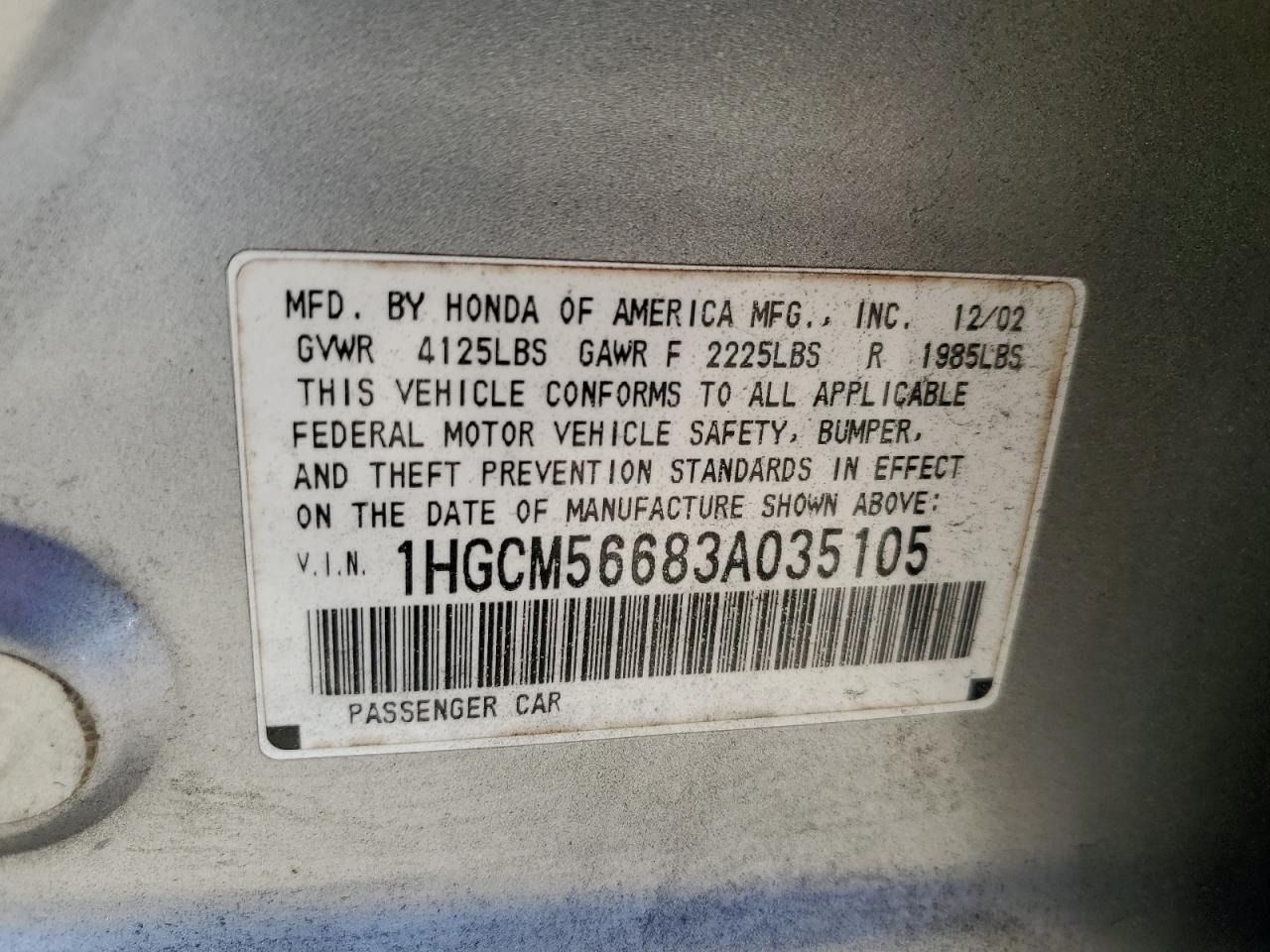2003 Honda Accord - Image 13