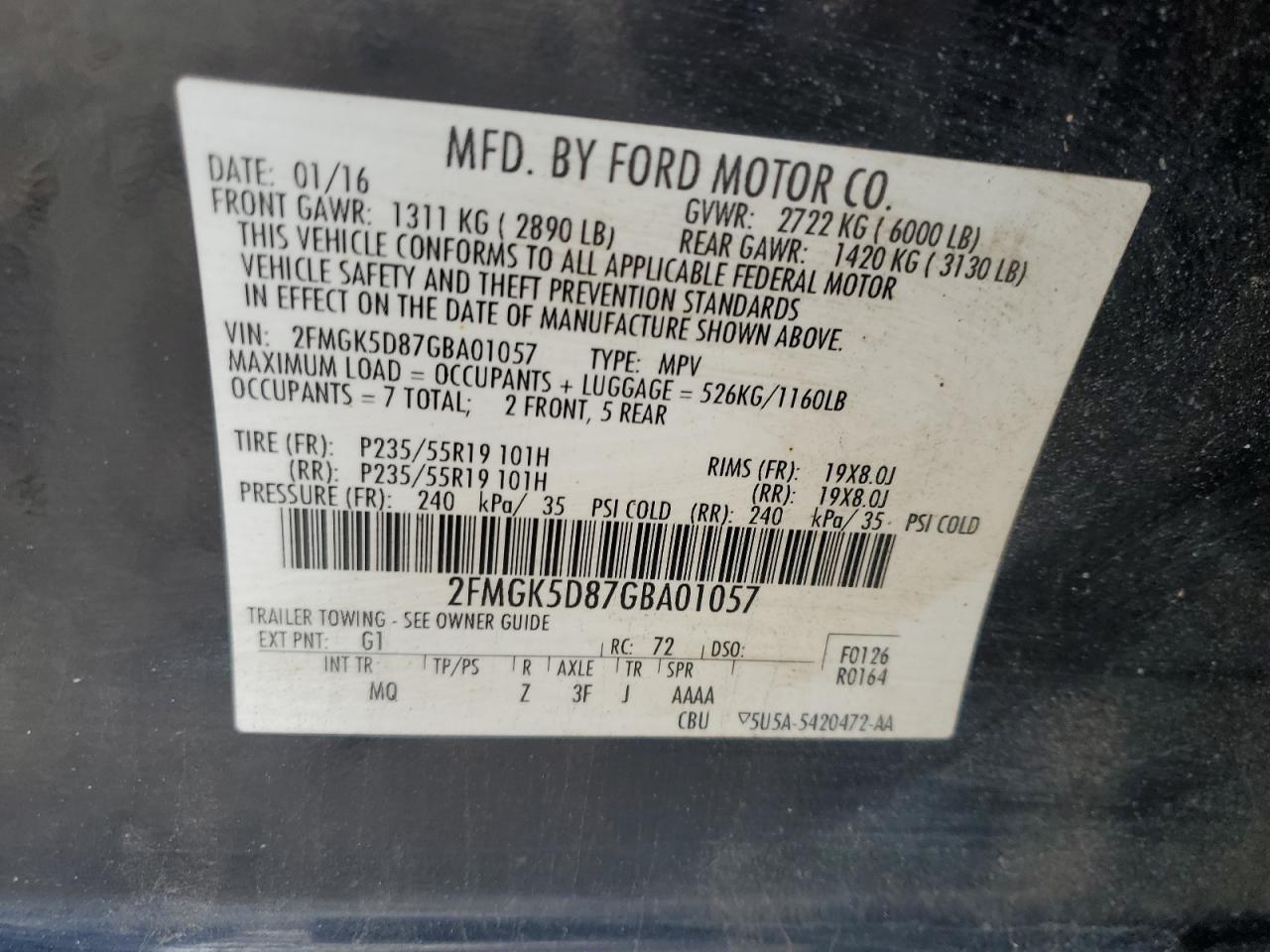 2016 Ford Flex - Image 13
