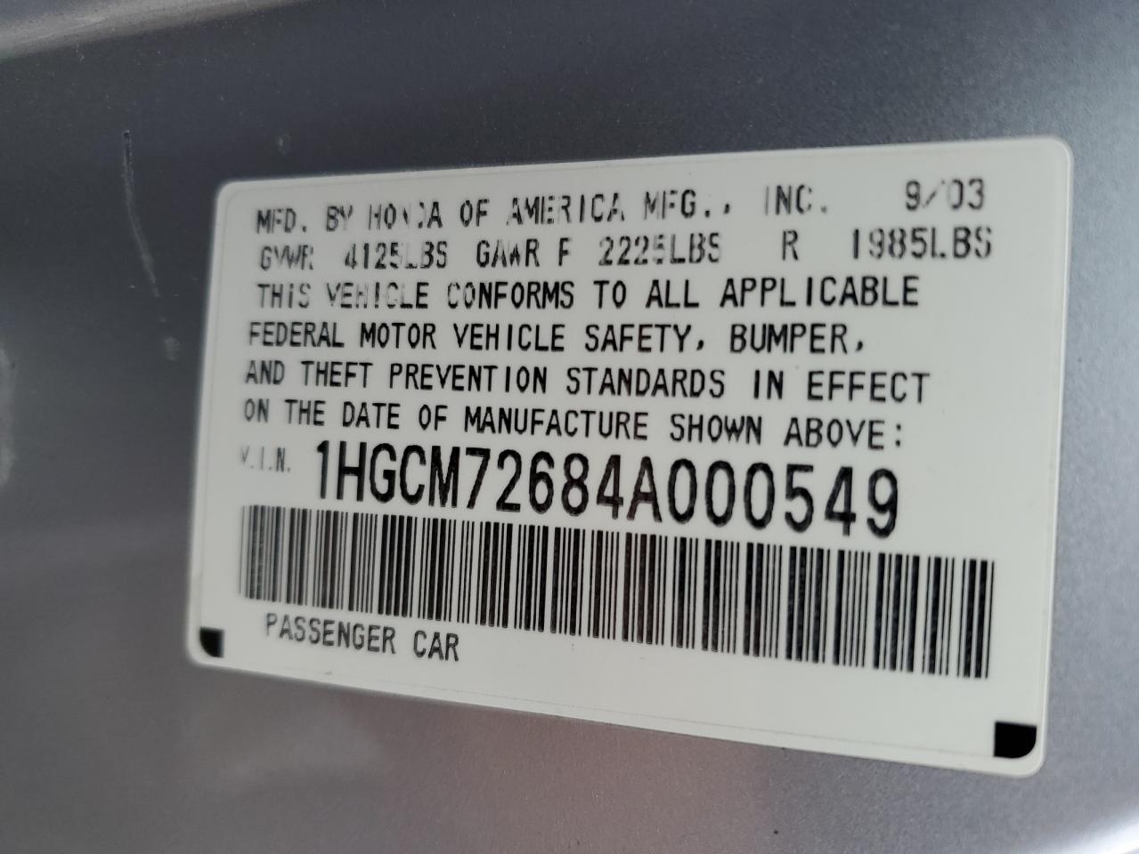 2004 Honda Accord - Image 12