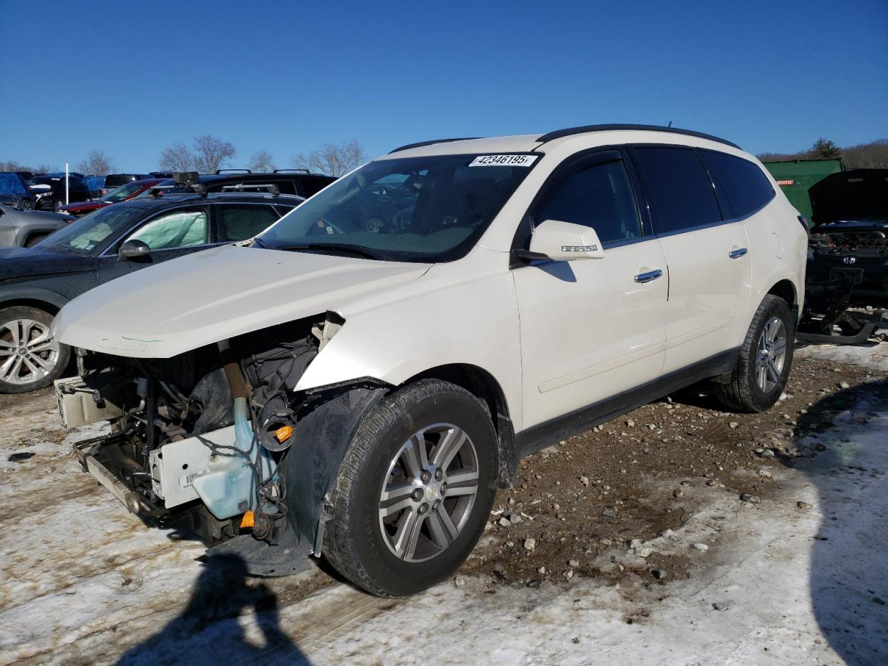 2015 Chevrolet Traverse Lt იყიდება West Warren-ში, MA - Front End