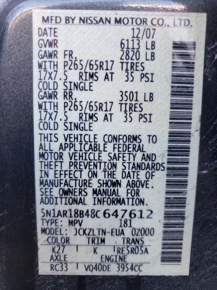 2008 Nissan Pathfinder - Image 13