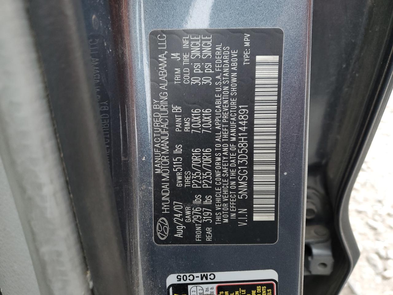 2008 Hyundai Santa Fe - Image 13