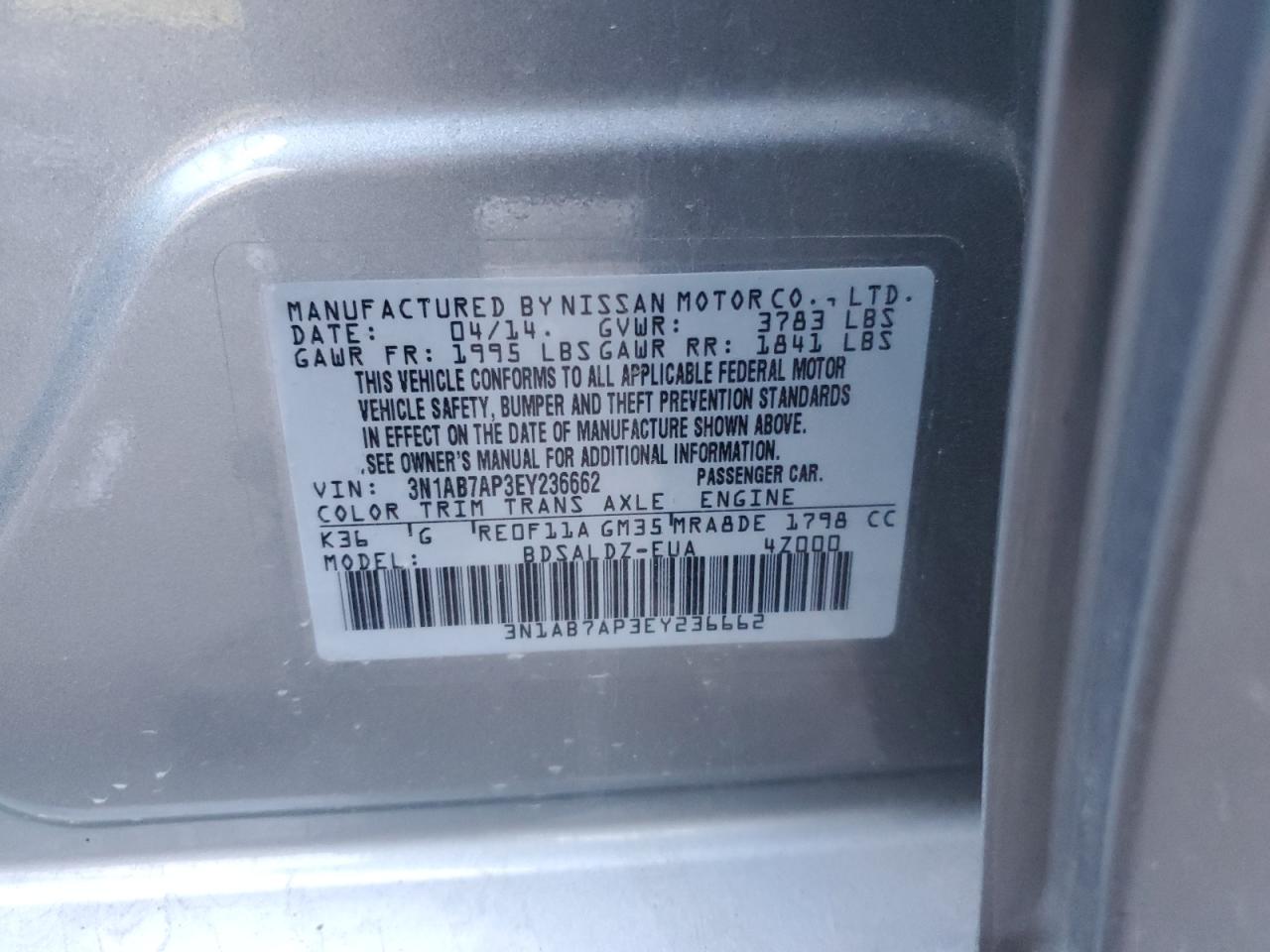 2014 Nissan Sentra - Image 14