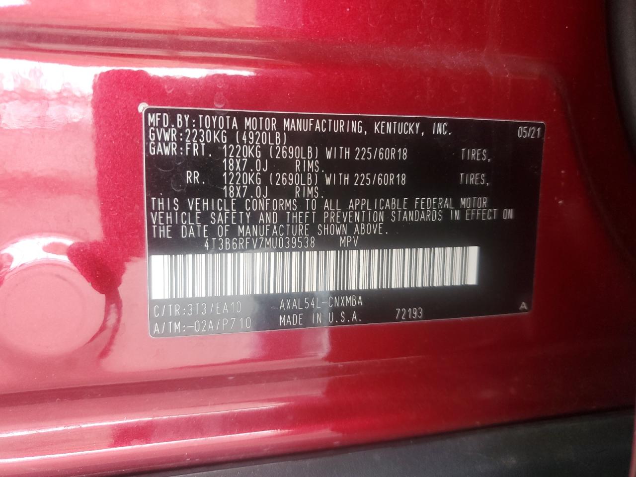 2021 Toyota RAV 4 - Image 13