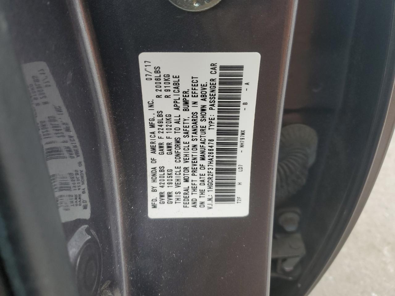 2017 Honda Accord - Image 12