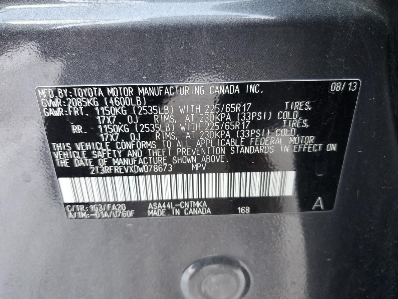 2013 Toyota RAV 4 - Image 13
