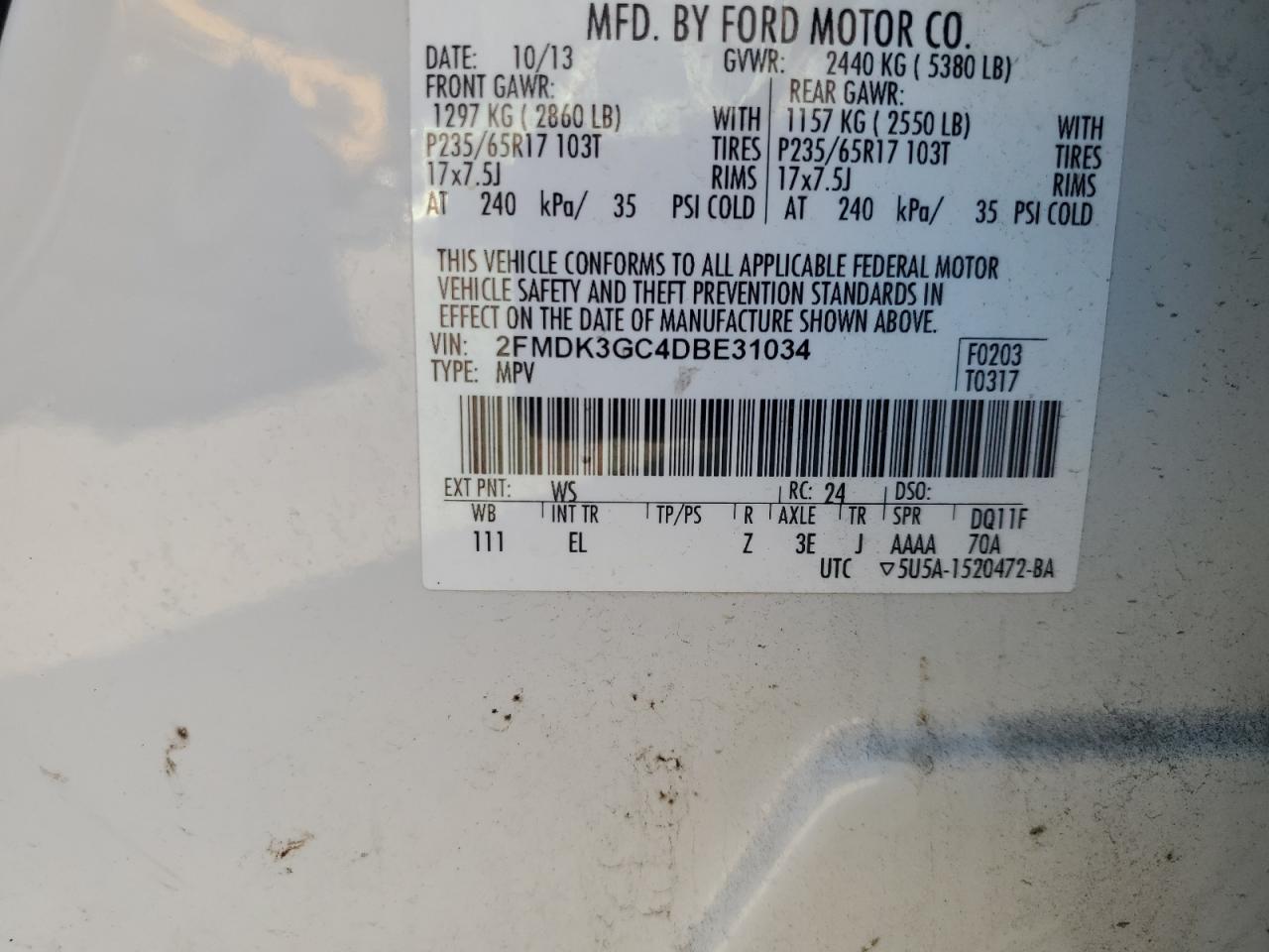 2013 Ford Edge - Image 14