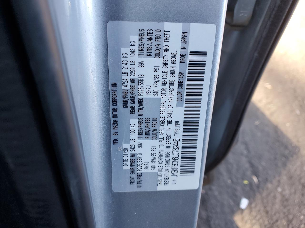 2016 Mazda Cx-5 Grand Touring VIN: JM3KFBDM6L0782445 Lot: 87480264