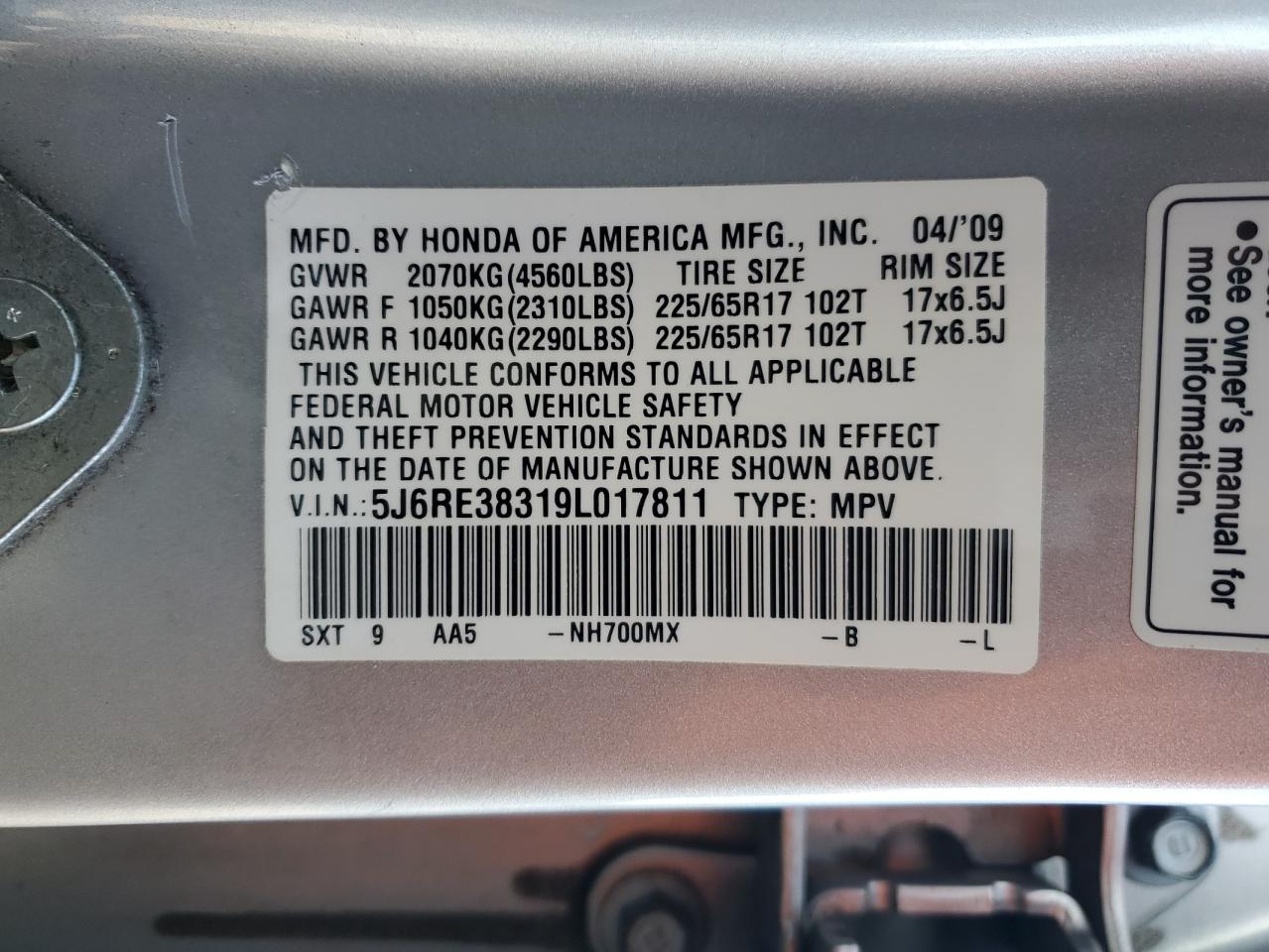 2009 Honda CR-V - Image 16