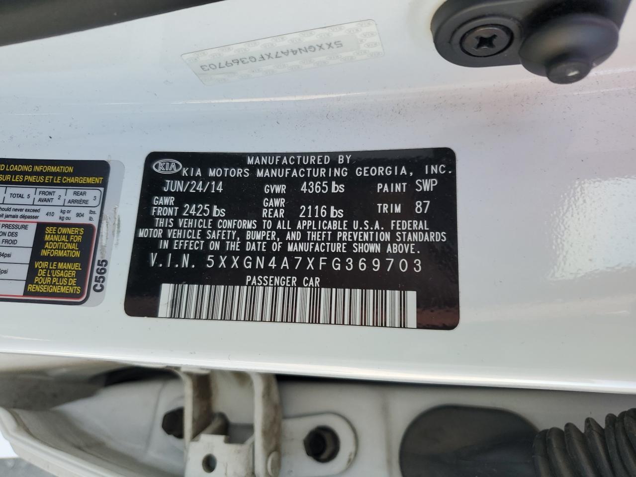 2015 Kia Optima - Image 15