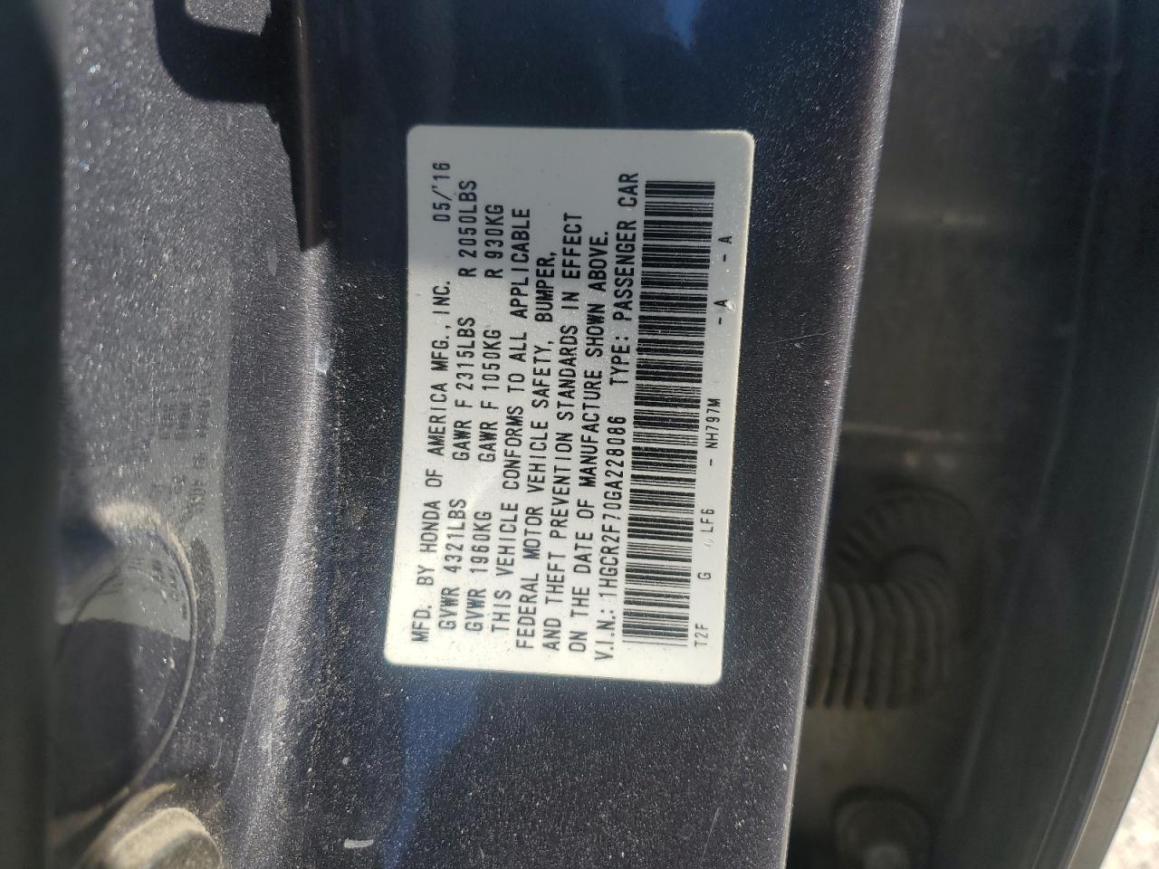 2016 Honda Accord - Image 12
