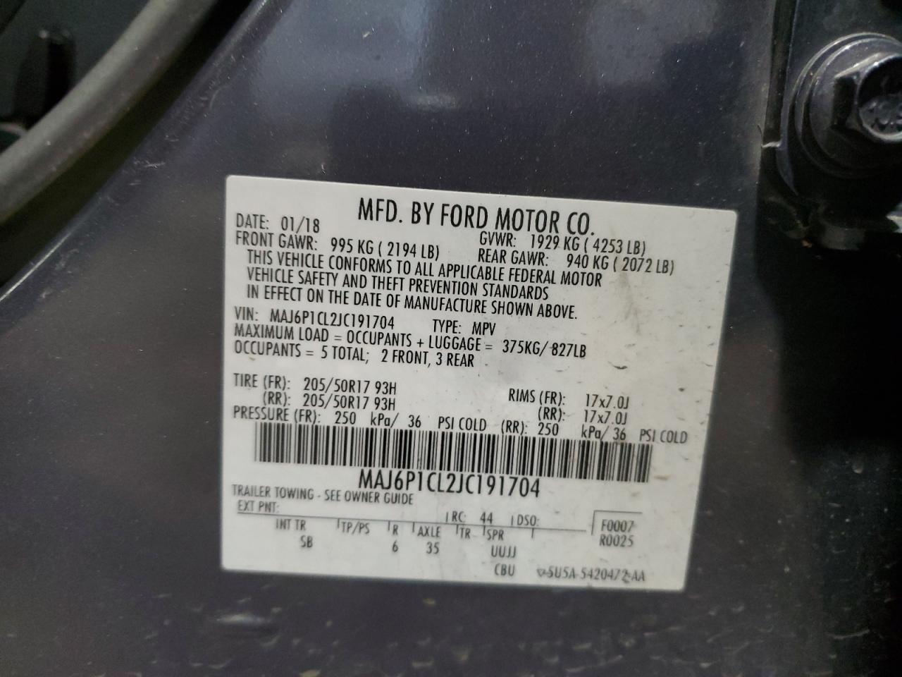 2018 Ford EcoSport - Image 12