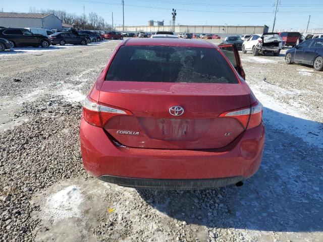  TOYOTA COROLLA 2016 Червоний