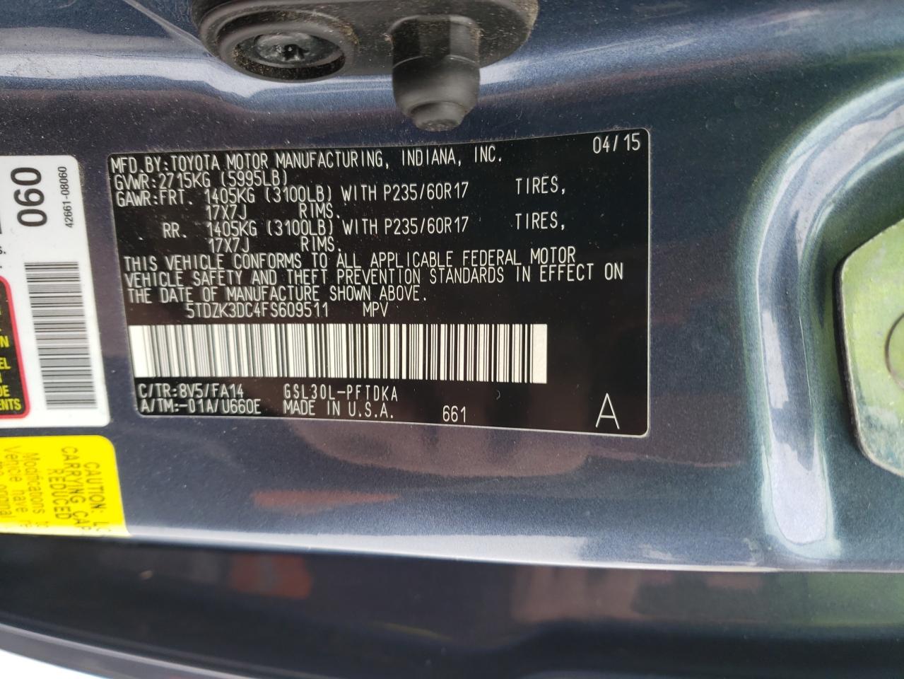 2015 Toyota Sienna - Image 13