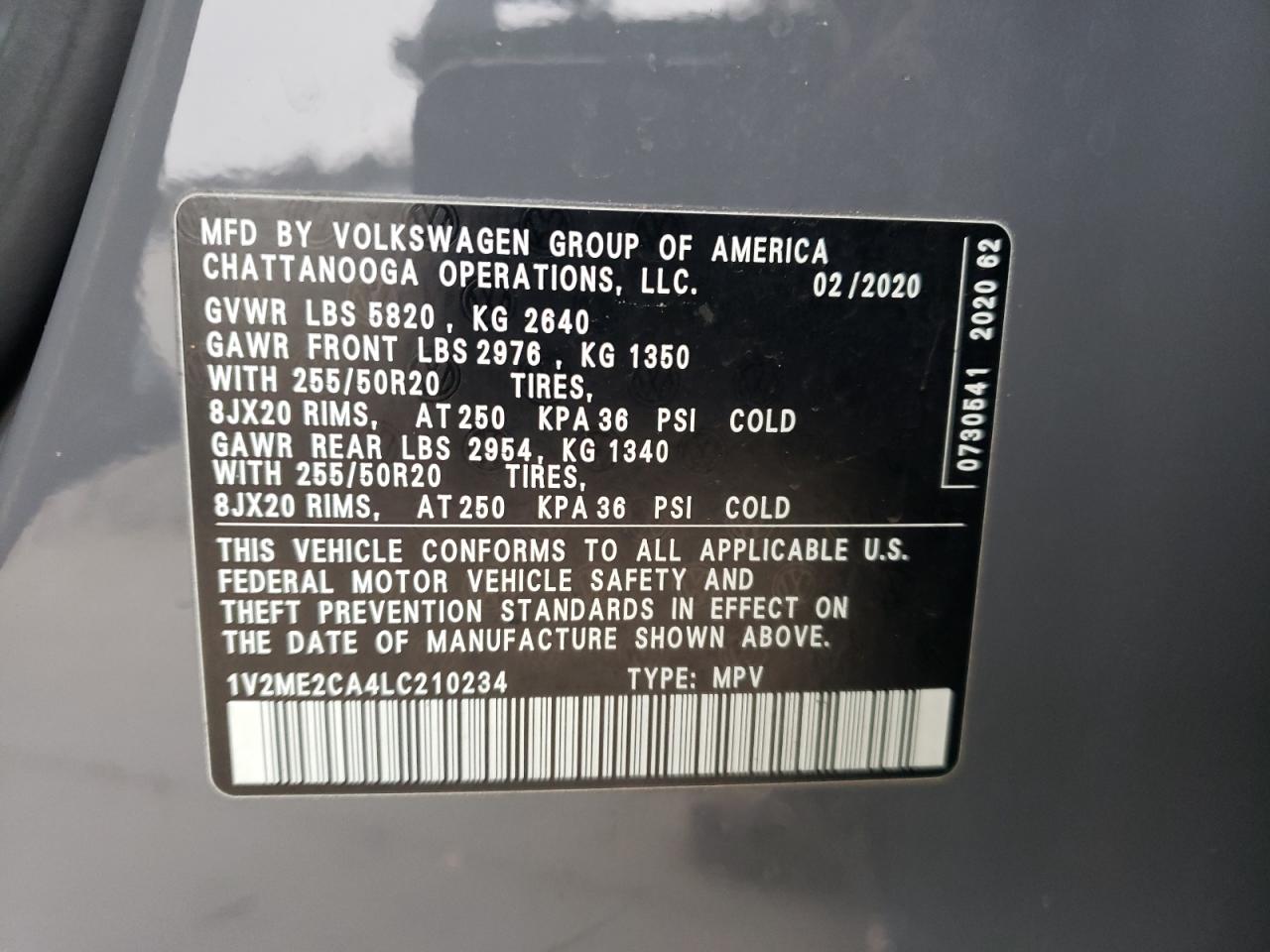 2020 Volkswagen Atlas - Image 12