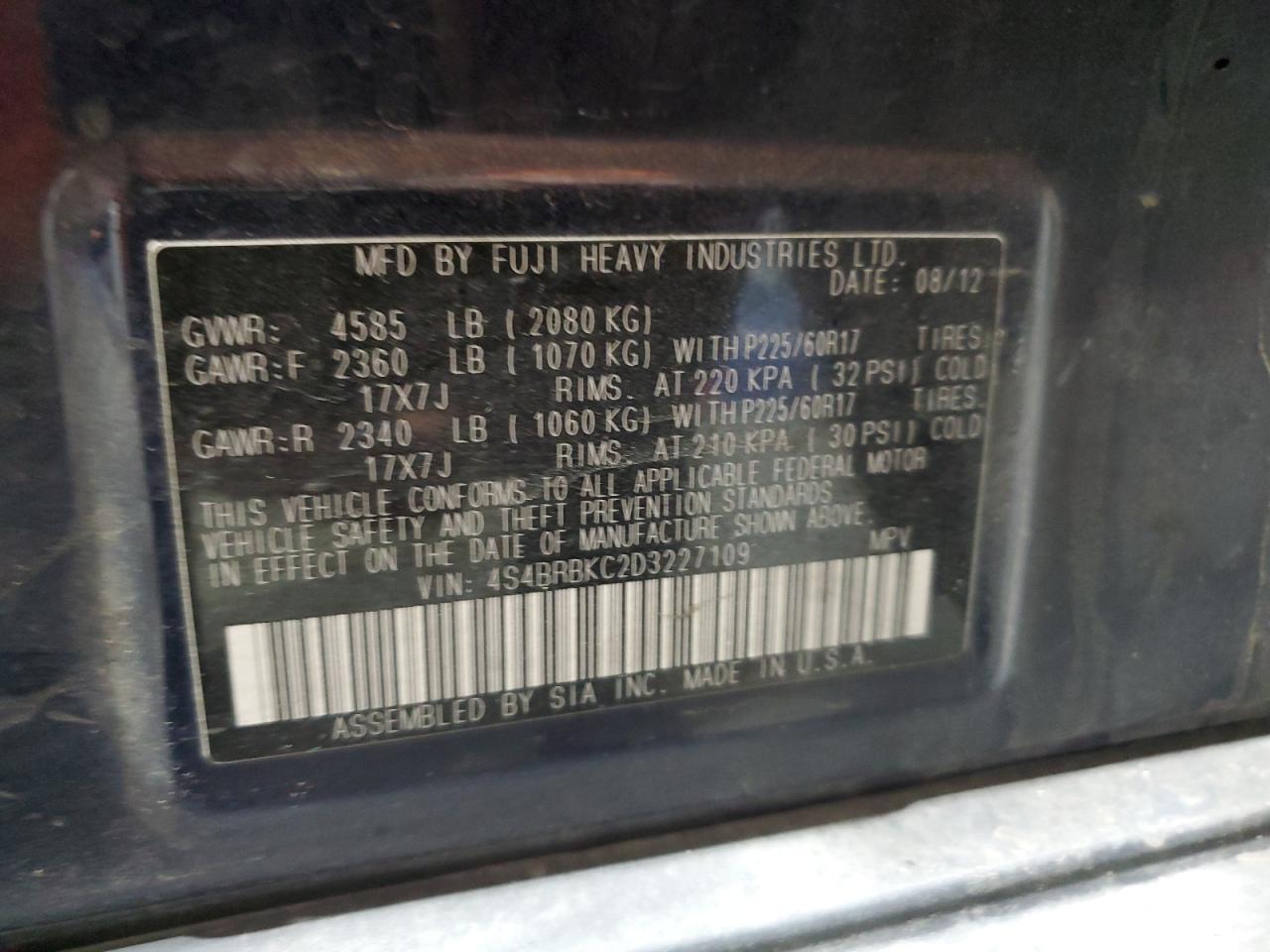 2013 Subaru Outback - Image 13
