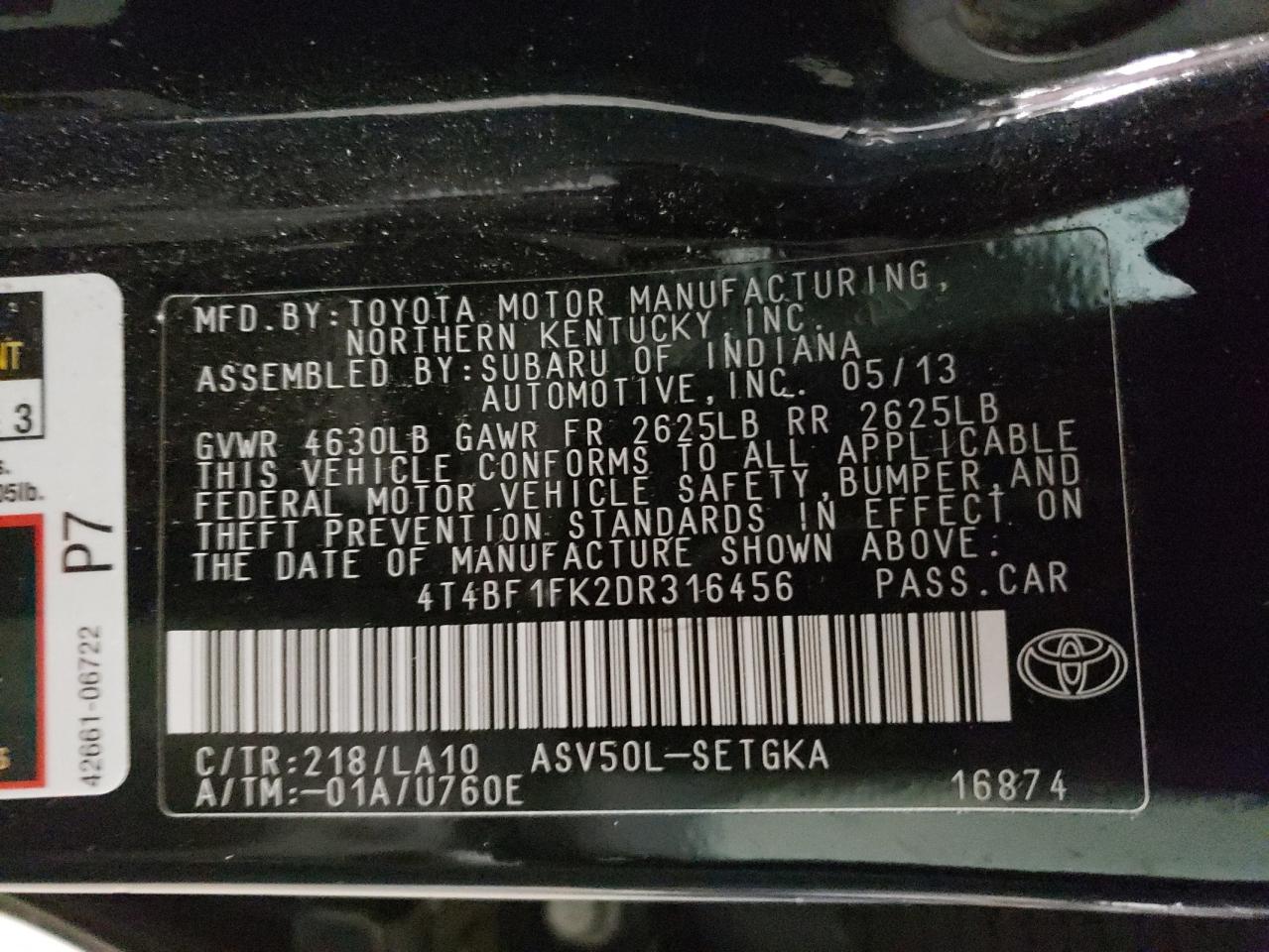 2013 Toyota Camry - Image 12