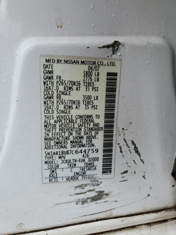 2007 Nissan Pathfinder - Image 14