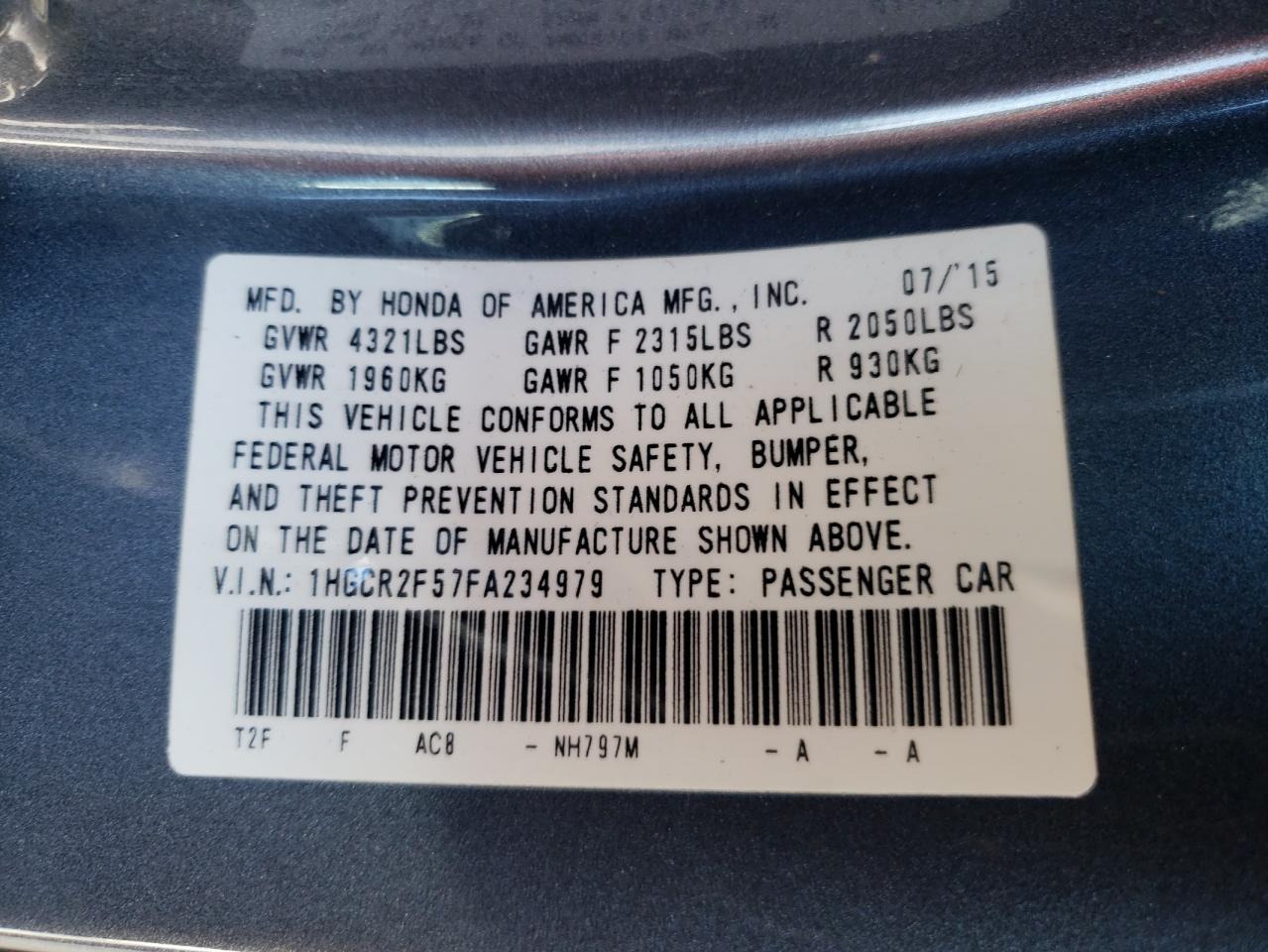 2015 Honda Accord - Image 12