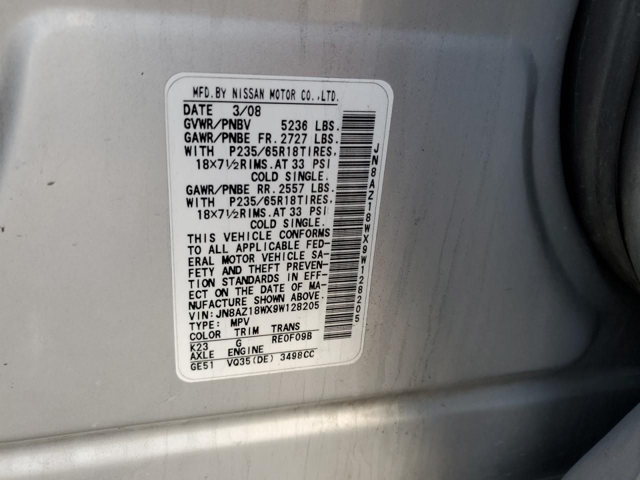 2009 Nissan Murano - Image 13