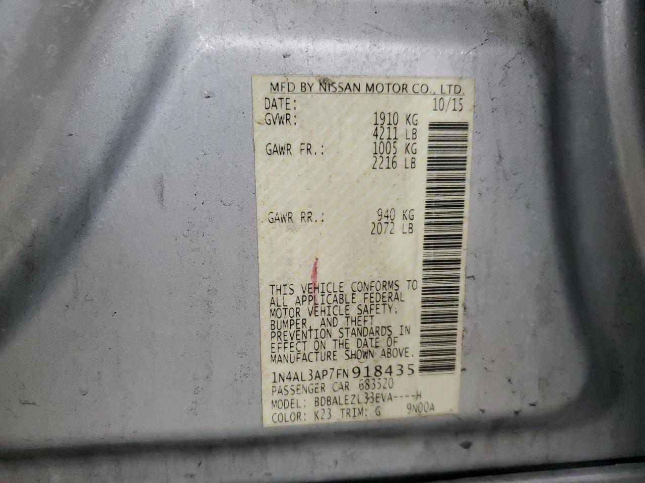 2015 Nissan Altima - Image 14