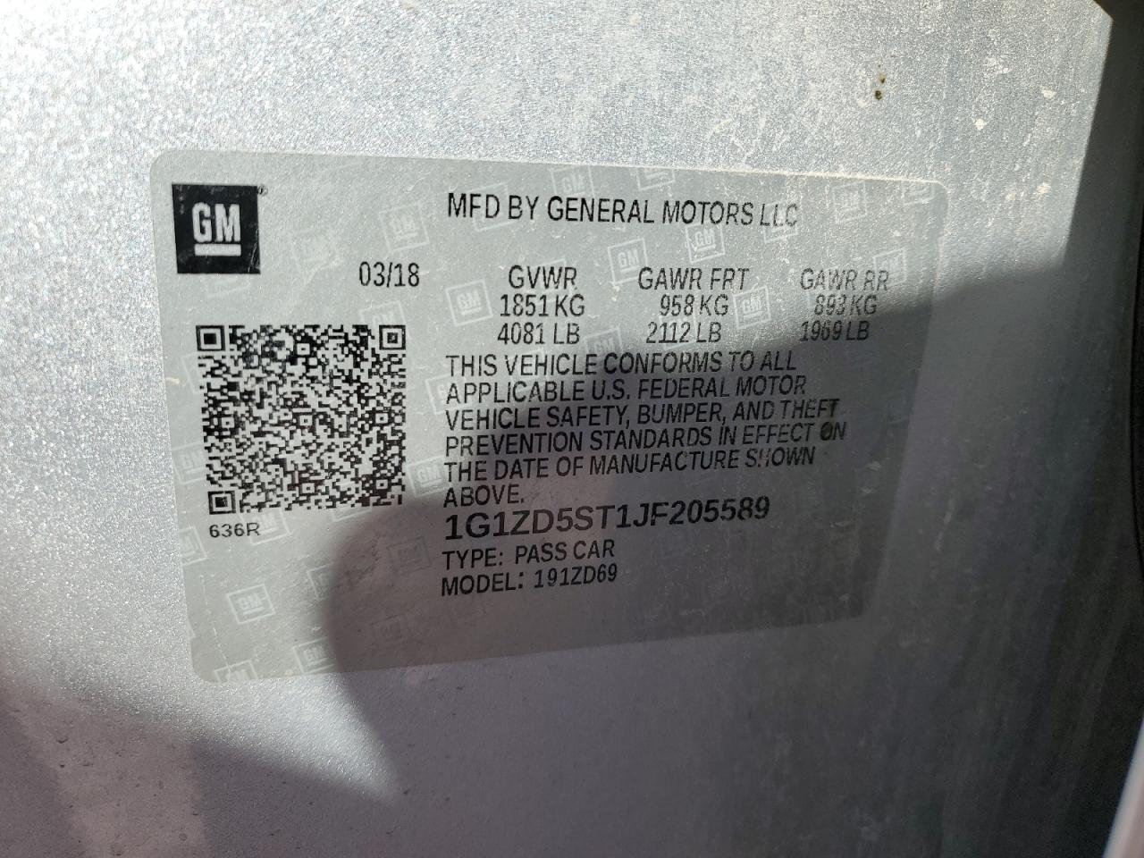 2018 Chevrolet Malibu - Image 13
