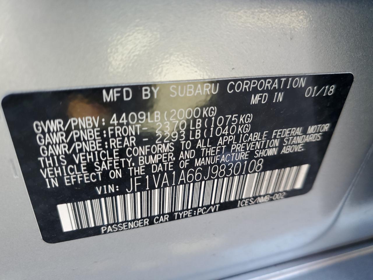 2018 Subaru WRX - Image 13