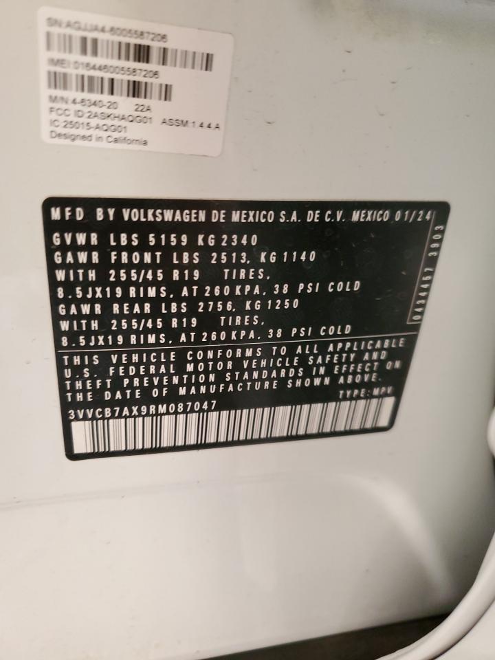 VIN 3VVCB7AX9RM087047 2024 VOLKSWAGEN TIGUAN no.13