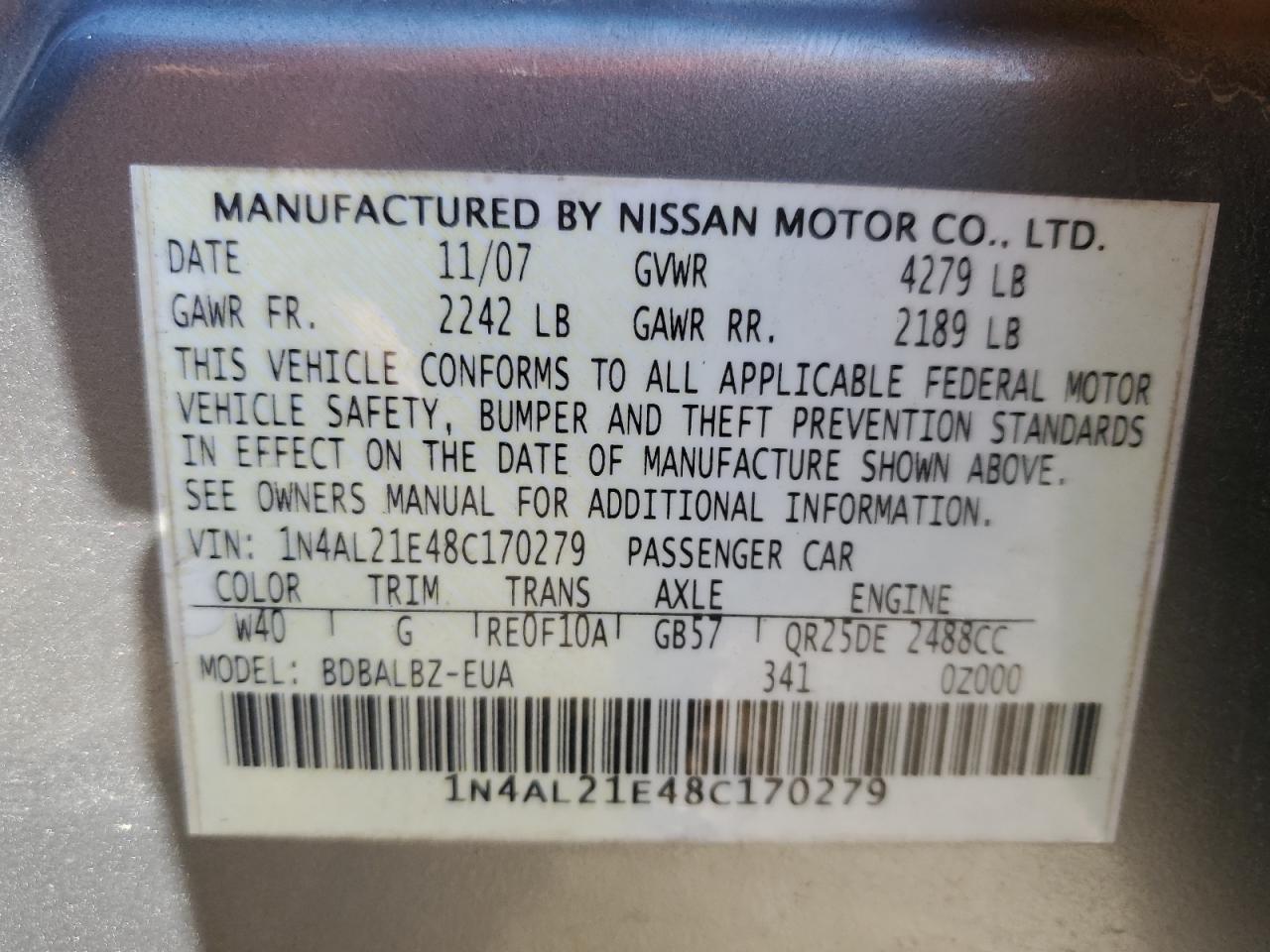 2008 Nissan Altima - Image 13