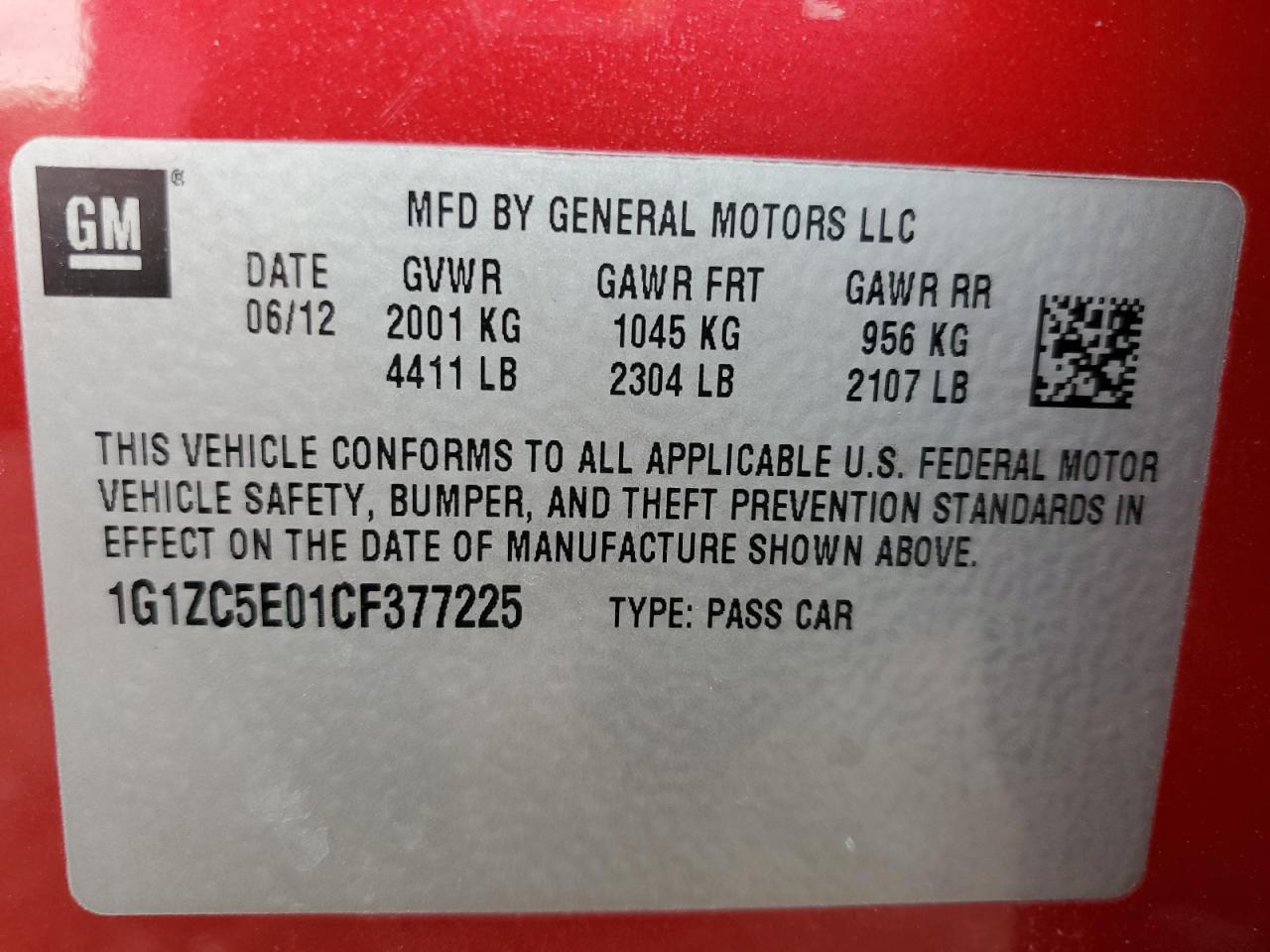 2012 Chevrolet Malibu - Image 14