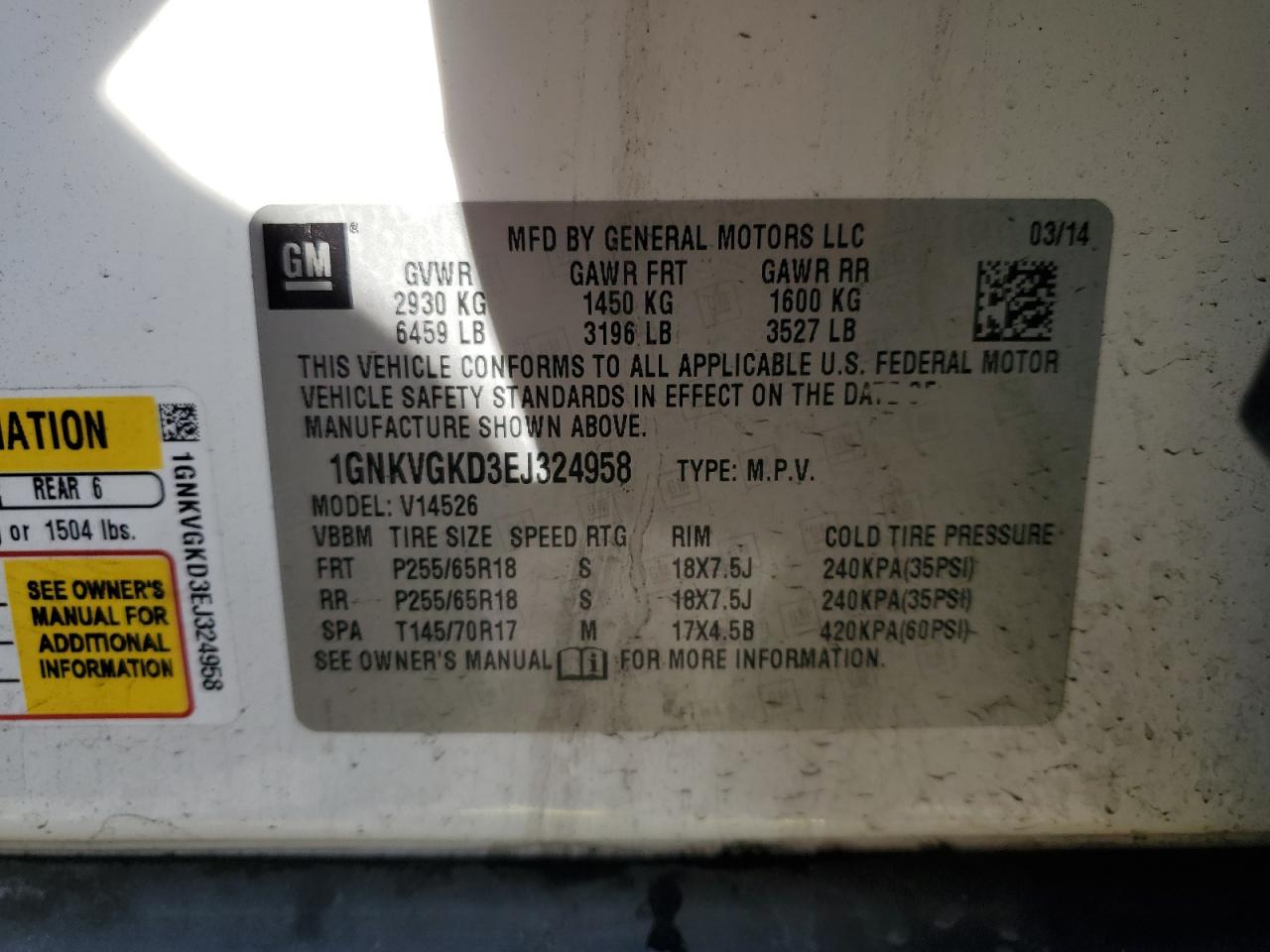 2014 Chevrolet Traverse - Image 14