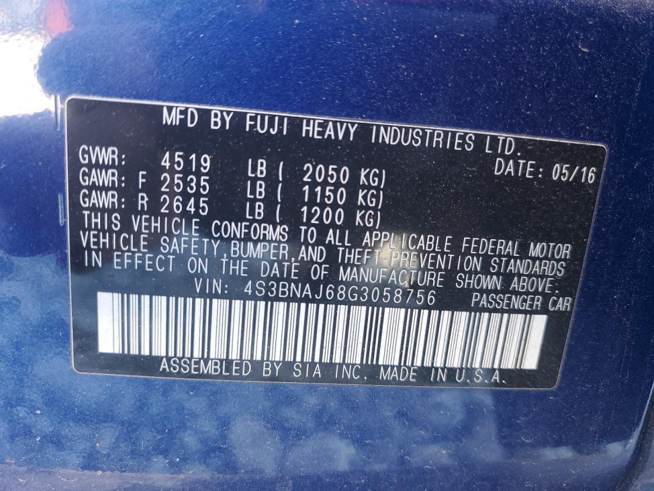 2016 Subaru Legacy - Image 12