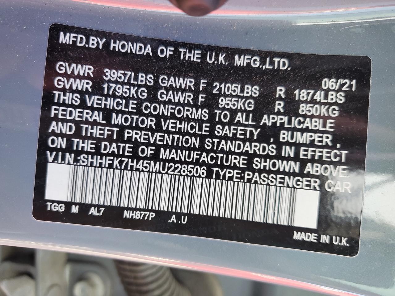 2021 Honda Civic - Image 12