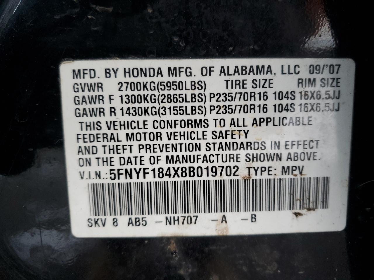 2008 Honda Pilot - Image 13