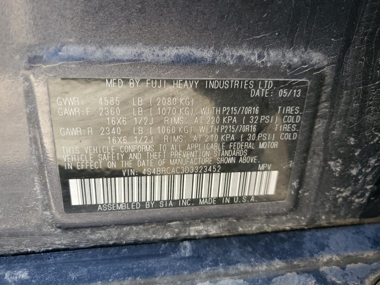 2013 Subaru Outback - Image 13