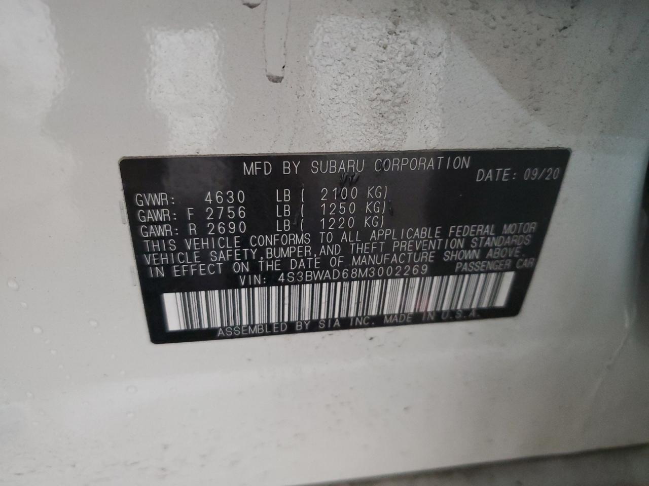 2021 Subaru Legacy - Image 12