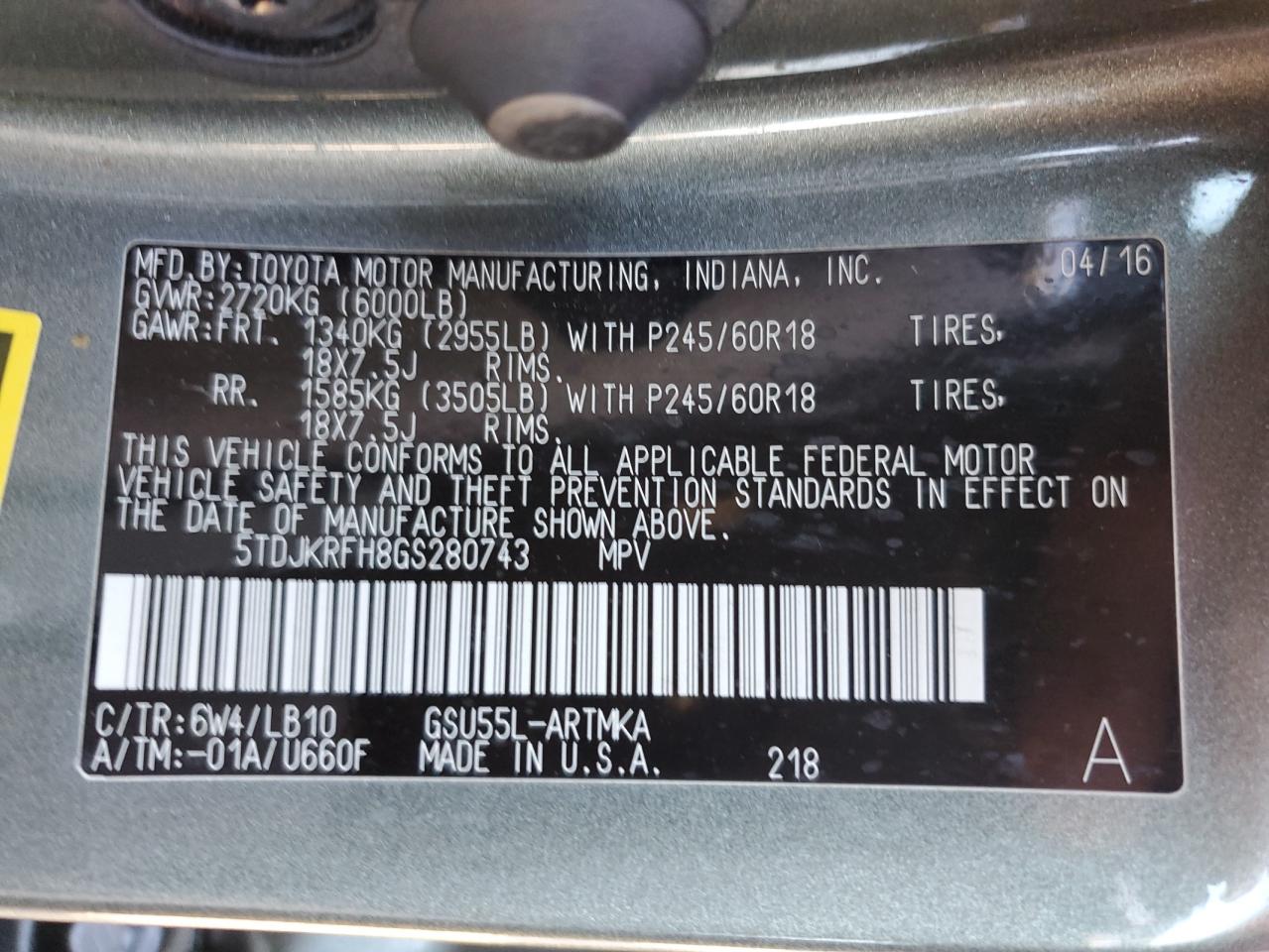 2016 Toyota Highlander - Image 16