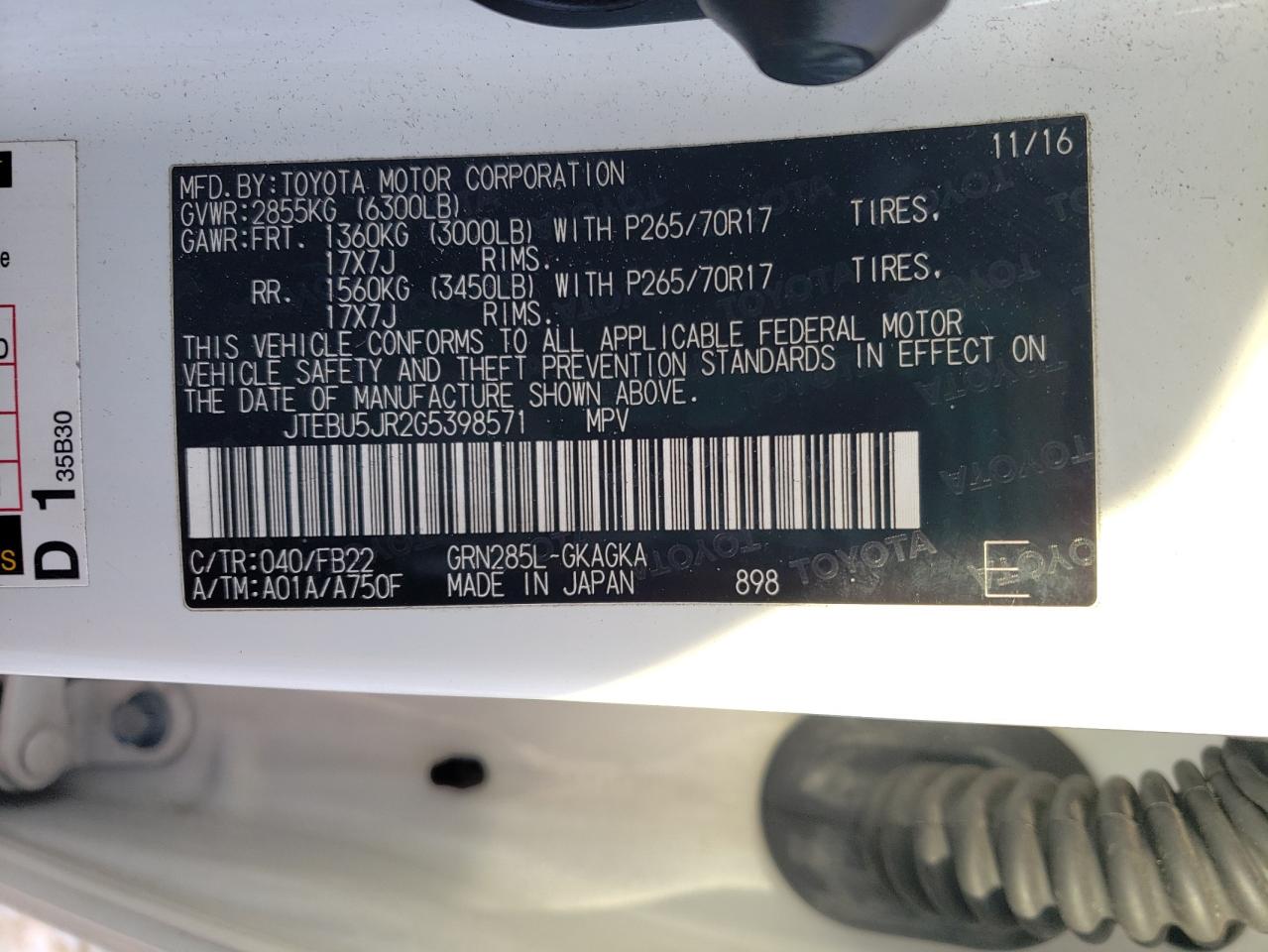 2016 Toyota 4Runner - Image 13