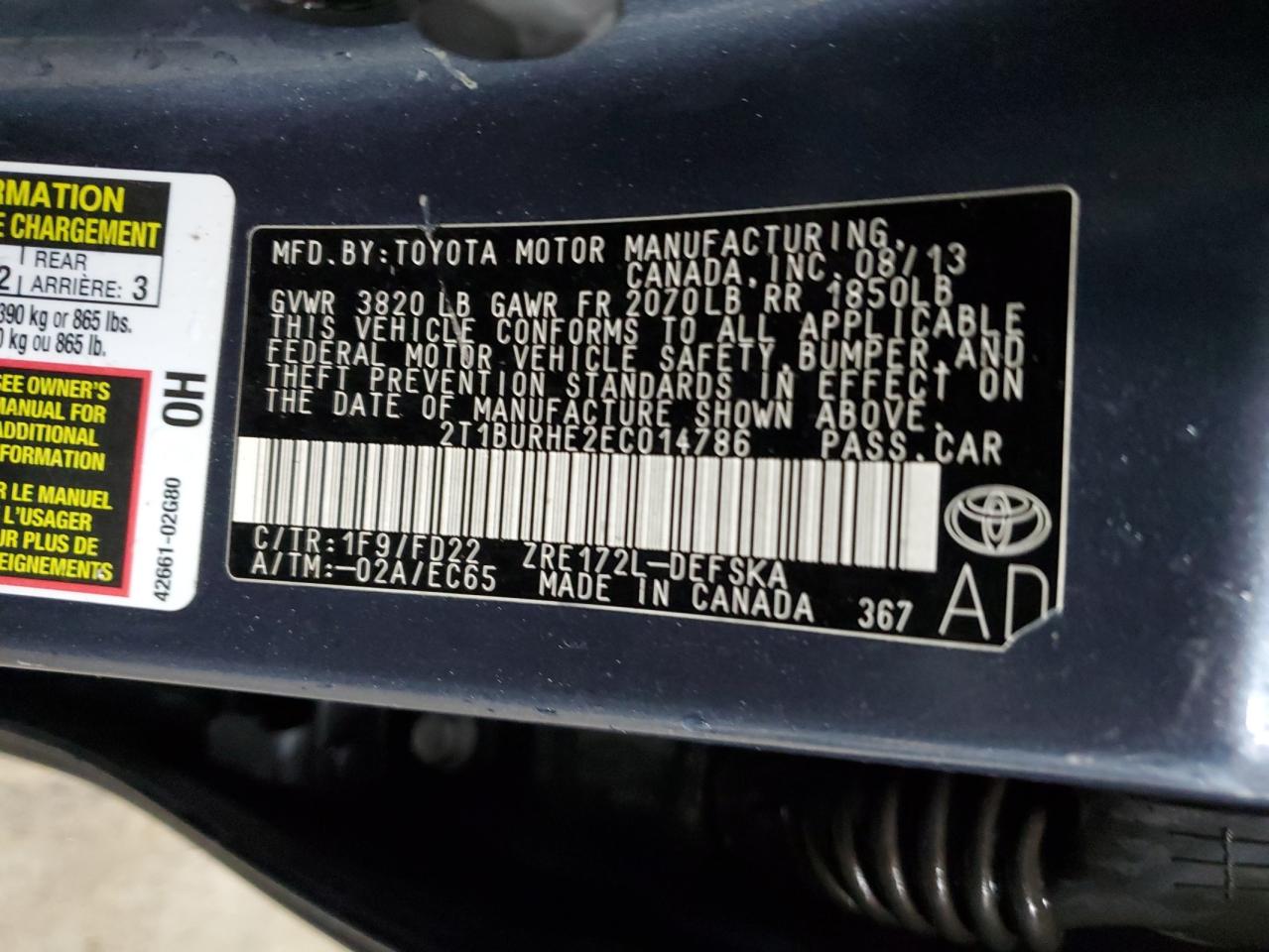 2014 Toyota Corolla - Image 15