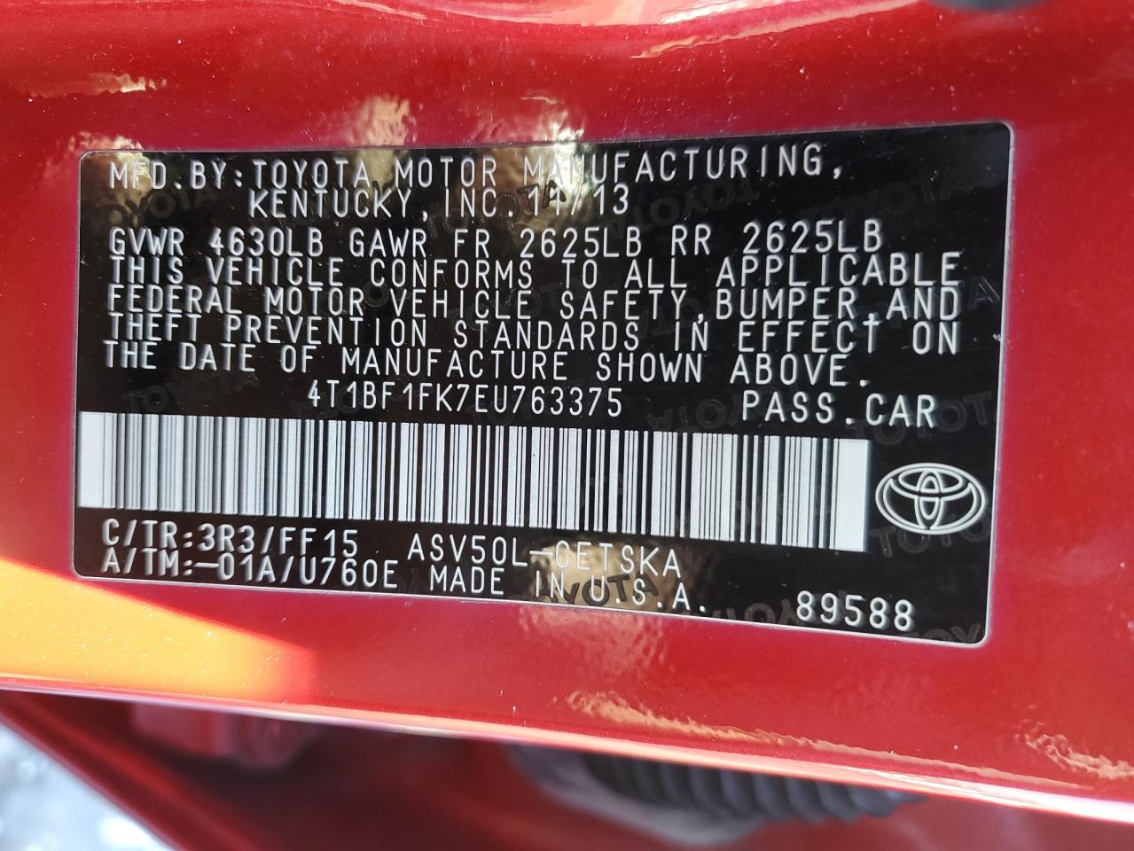 2014 Toyota Camry - Image 12
