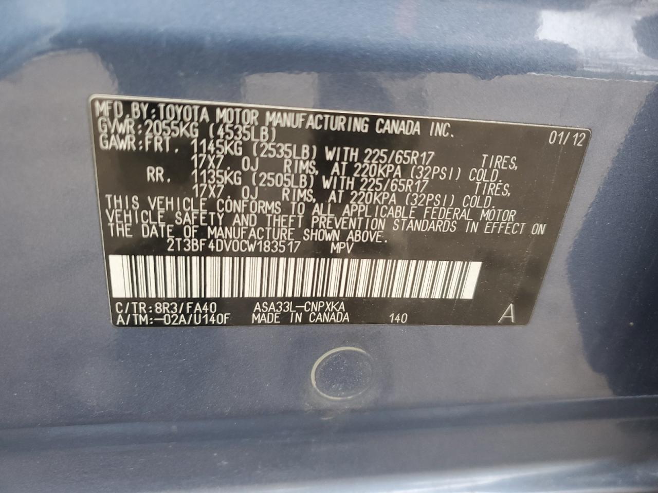 2012 Toyota RAV 4 - Image 13