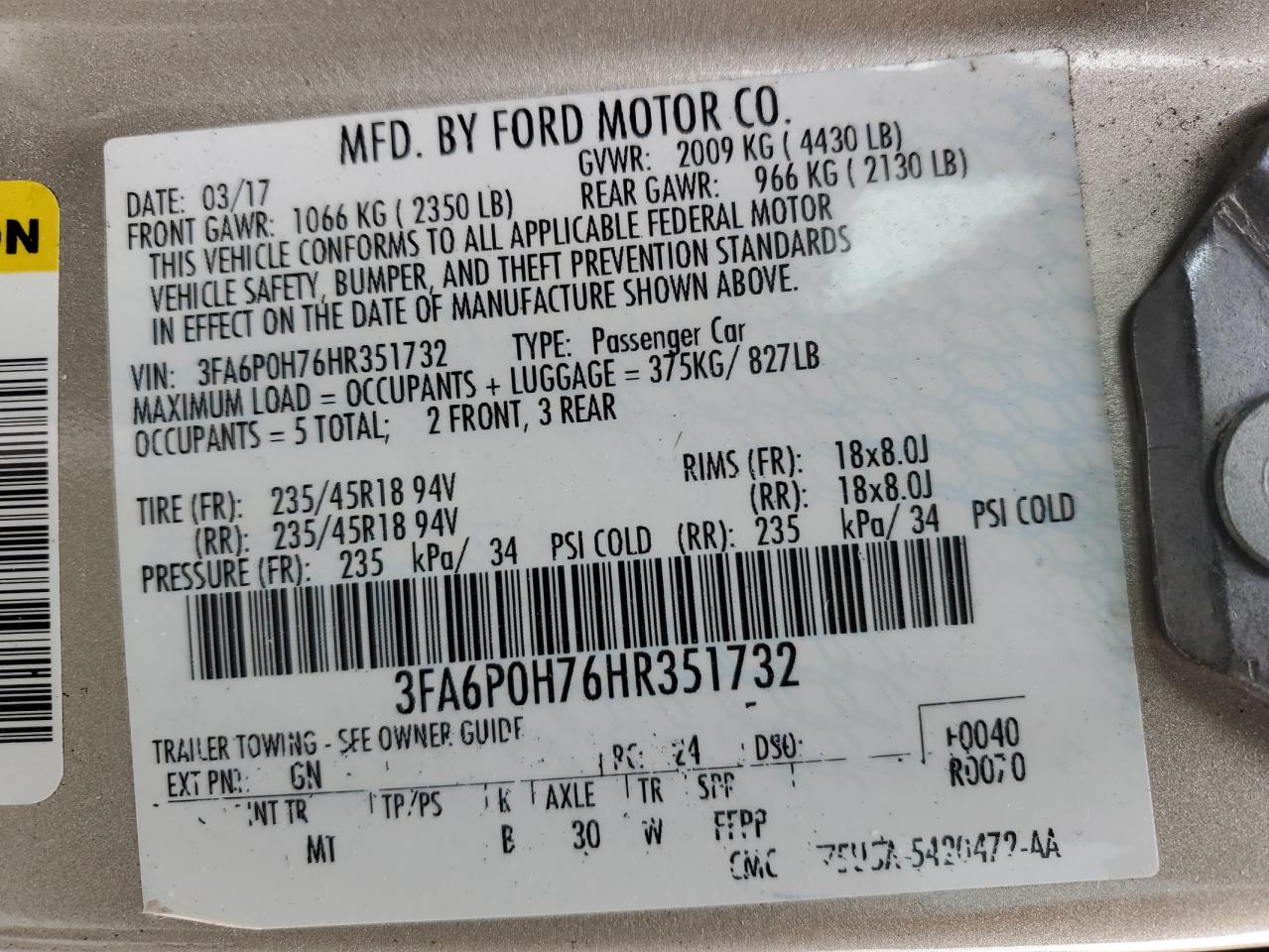 2017 Ford Fusion - Image 12