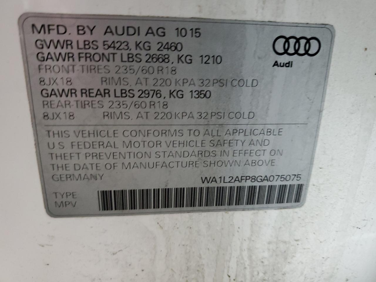 2016 Audi Q5 - Image 12